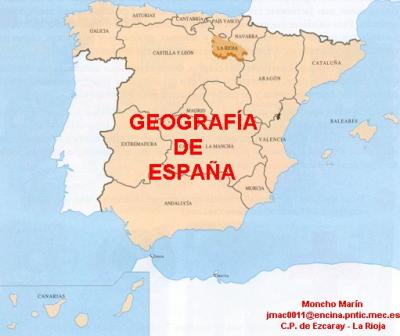Actividad Jclic de Geograf&iacute;a de Espa&ntilde;a